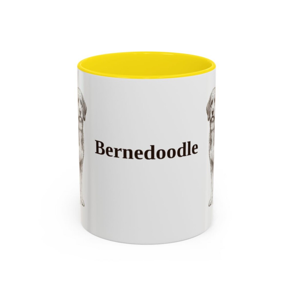 11oz Bernedoodle Mug, Vintage Dog Portrait Coffee Mug, Dog Lover Gift