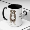 15oz Bernese Mountain Dog Mug, Vintage Dog Portrait Coffee Mug, Dog Lover Gift