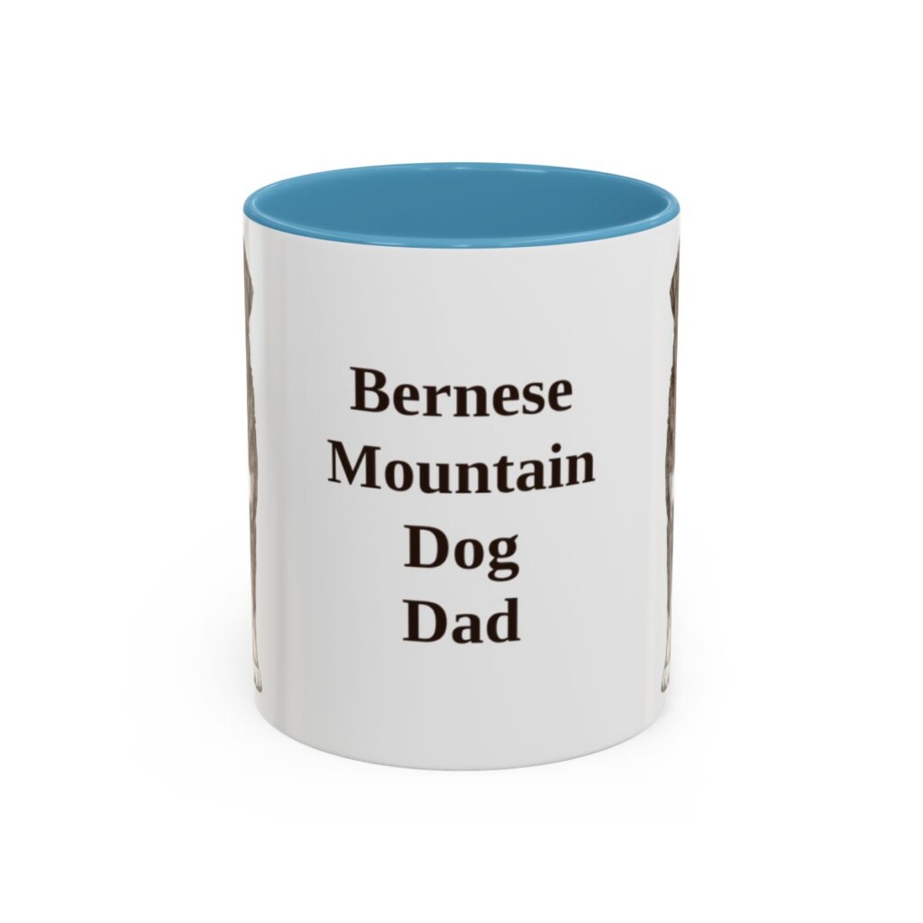 11oz Bernese Mountain Dog Dog Dad Mug, Vintage Sketch Coffee Mug, Dog Dad Gift