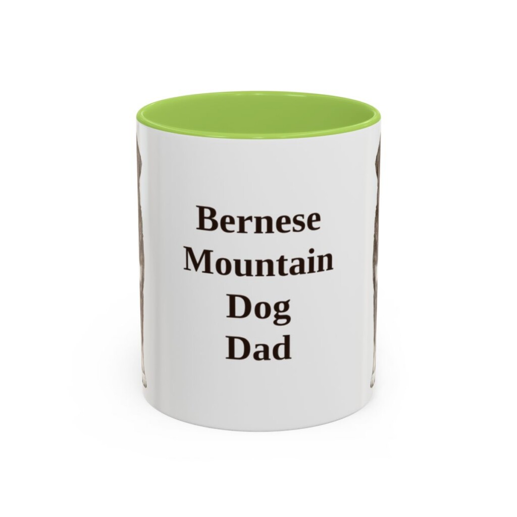 11oz Bernese Mountain Dog Dog Dad Mug, Vintage Sketch Coffee Mug, Dog Dad Gift