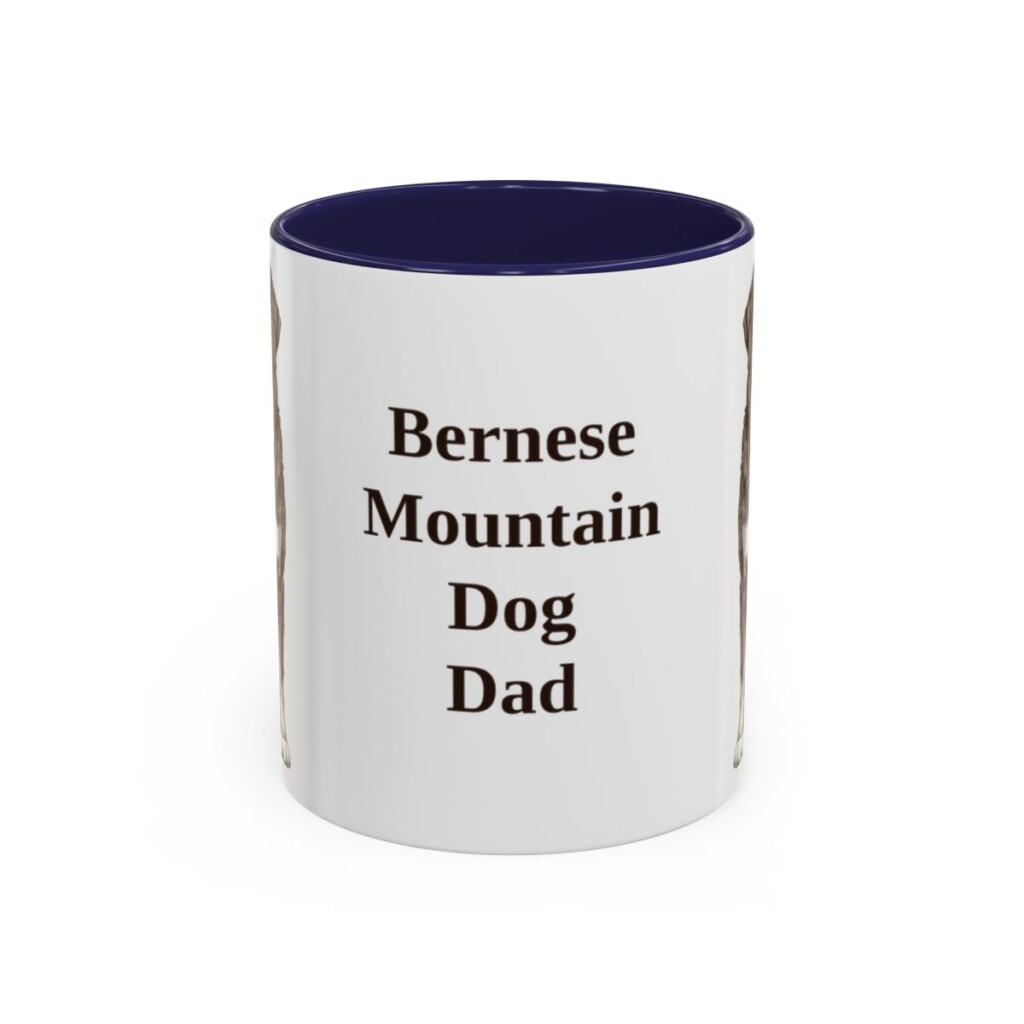 11oz Bernese Mountain Dog Dog Dad Mug, Vintage Sketch Coffee Mug, Dog Dad Gift