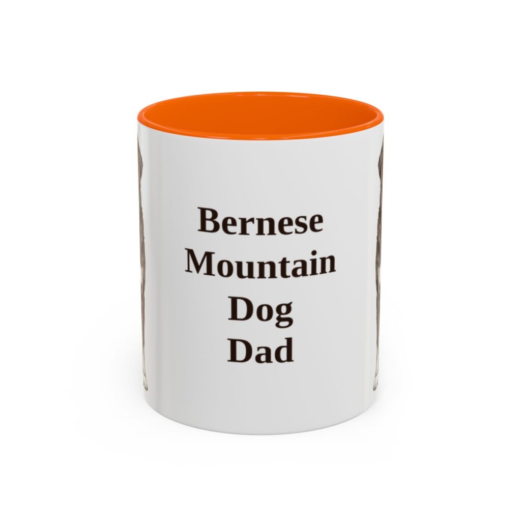 11oz Bernese Mountain Dog Dog Dad Mug, Vintage Sketch Coffee Mug, Dog Dad Gift