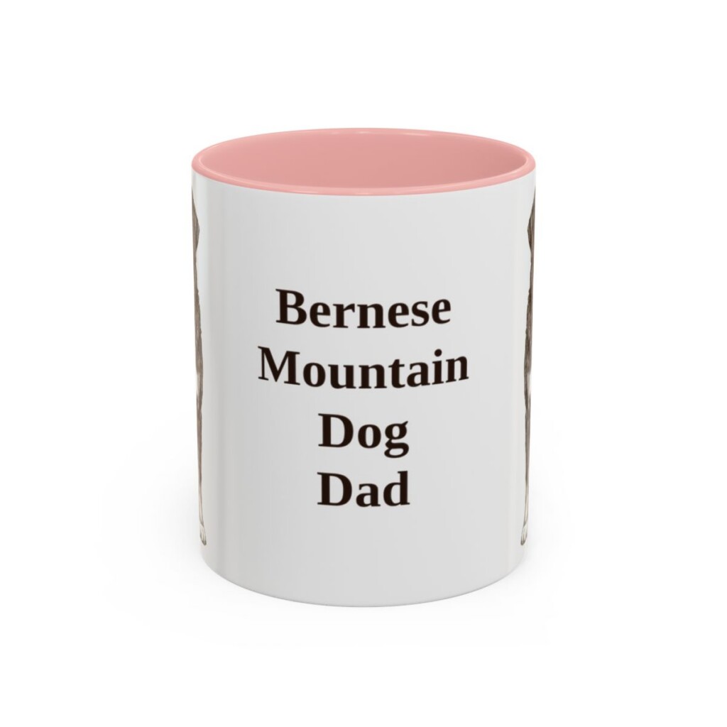 11oz Bernese Mountain Dog Dog Dad Mug, Vintage Sketch Coffee Mug, Dog Dad Gift