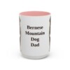 bernese-mountain-dog-mug-dad-pink-3 15oz Bernese Mountain Dog Dog Dad Mug, Vintage Sketch Coffee Mug, Dog Dad Gift