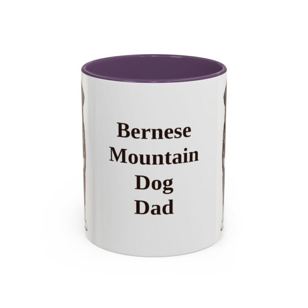 11oz Bernese Mountain Dog Dog Dad Mug, Vintage Sketch Coffee Mug, Dog Dad Gift