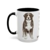 15oz Funny Bernese Mountain Dog Mug, Giant Teddy Bear Who Sheds On Everything, Vintage Dog Coffee Mug, Dog Lover Gift