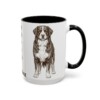 15oz Funny Bernese Mountain Dog Mug, Giant Teddy Bear Who Sheds On Everything, Vintage Dog Coffee Mug, Dog Lover Gift