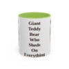 11oz Funny Bernese Mountain Dog Mug, Giant Teddy Bear Who Sheds On Everything, Vintage Dog Coffee Mug, Dog Lover Gift