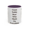 11oz Funny Bernese Mountain Dog Mug, Giant Teddy Bear Who Sheds On Everything, Vintage Dog Coffee Mug, Dog Lover Gift