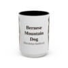15oz Bernese Mountain Dog Latin Mug, Bernese Mountain Dog, Vintage Dog Coffee Mug, Dog Lover Gift