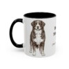 bernese-mountain-dog-mug-latin-black-left-1 11oz Bernese Mountain Dog Latin Mug, Bernese Mountain Dog, Vintage Dog Coffee Mug, Dog Lover Gift