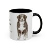 bernese-mountain-dog-mug-latin-black-right-1 11oz Bernese Mountain Dog Latin Mug, Bernese Mountain Dog, Vintage Dog Coffee Mug, Dog Lover Gift