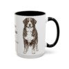 15oz Bernese Mountain Dog Latin Mug, Bernese Mountain Dog, Vintage Dog Coffee Mug, Dog Lover Gift