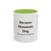 bernese-mountain-dog-mug-latin-light-green-1 11oz Bernese Mountain Dog Latin Mug, Bernese Mountain Dog, Vintage Dog Coffee Mug, Dog Lover Gift
