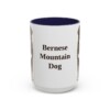 15oz Bernese Mountain Dog Mug, Vintage Dog Portrait Coffee Mug, Dog Lover Gift