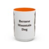 15oz Bernese Mountain Dog Mug, Vintage Dog Portrait Coffee Mug, Dog Lover Gift