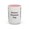 15oz Bernese Mountain Dog Mug, Vintage Dog Portrait Coffee Mug, Dog Lover Gift