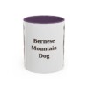 bernese-mountain-dog-mug-purple-1 11oz Bernese Mountain Dog Mug, Vintage Dog Portrait Coffee Mug, Dog Lover Gift