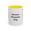 bernese-mountain-dog-mug-yellow-1 11oz Bernese Mountain Dog Mug, Vintage Dog Portrait Coffee Mug, Dog Lover Gift