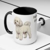 15oz Bichon Frise Mug, Vintage Dog Portrait Coffee Mug, Dog Lover Gift