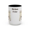 15oz Bichon Frise Mug, Vintage Dog Portrait Coffee Mug, Dog Lover Gift