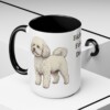 15oz Bichon Frise Dog Dad Mug, Vintage Sketch Coffee Mug, Dog Dad Gift