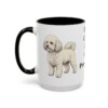 15oz Funny Bichon Frise Mug, Fluffy Cotton Ball With Personality, Vintage Dog Coffee Mug, Dog Lover Gift