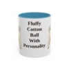 11oz Funny Bichon Frise Mug, Fluffy Cotton Ball With Personality, Vintage Dog Coffee Mug, Dog Lover Gift