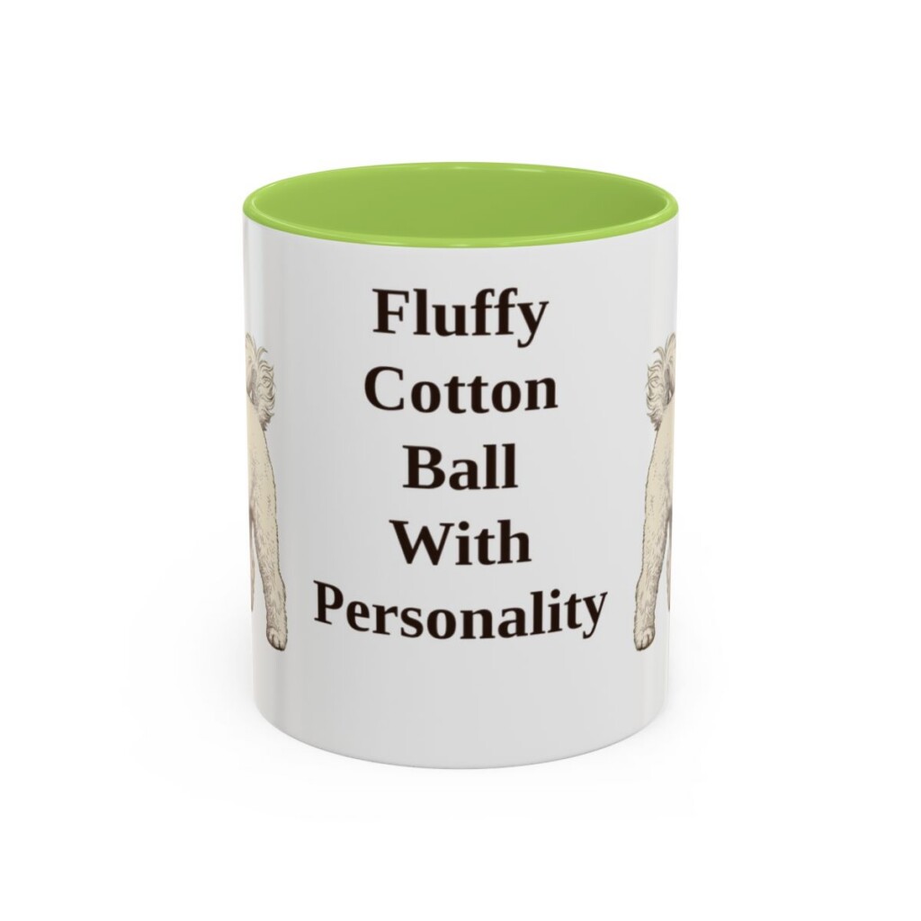11oz Funny Bichon Frise Mug, Fluffy Cotton Ball With Personality, Vintage Dog Coffee Mug, Dog Lover Gift