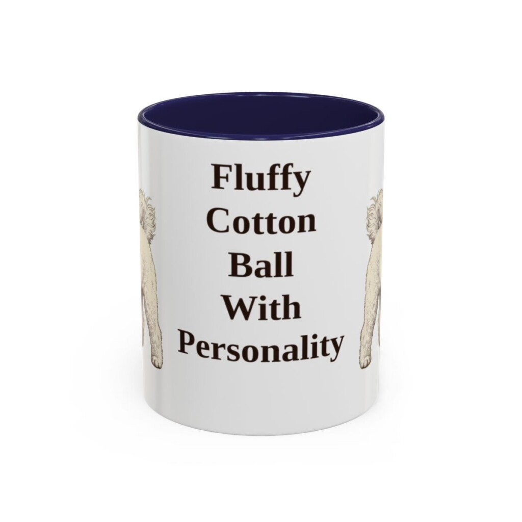 11oz Funny Bichon Frise Mug, Fluffy Cotton Ball With Personality, Vintage Dog Coffee Mug, Dog Lover Gift