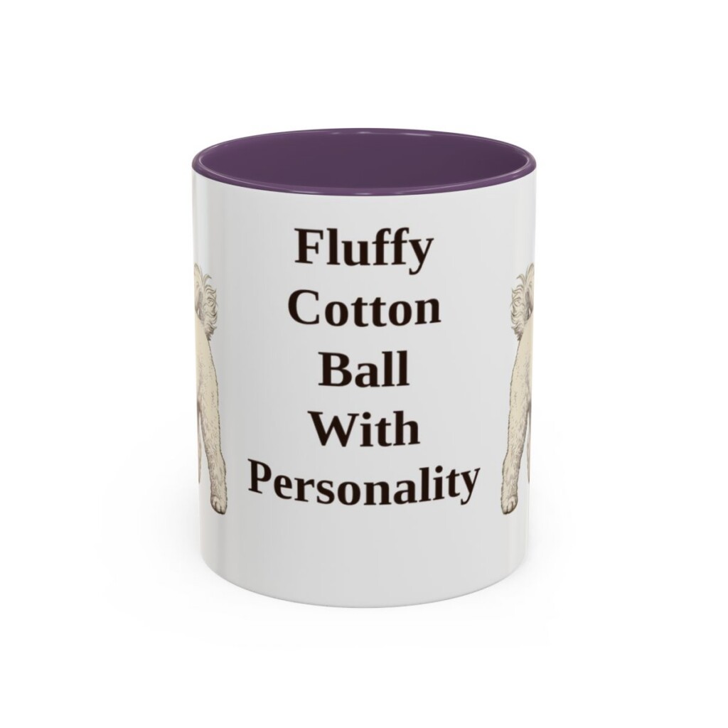 11oz Funny Bichon Frise Mug, Fluffy Cotton Ball With Personality, Vintage Dog Coffee Mug, Dog Lover Gift
