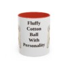 11oz Funny Bichon Frise Mug, Fluffy Cotton Ball With Personality, Vintage Dog Coffee Mug, Dog Lover Gift