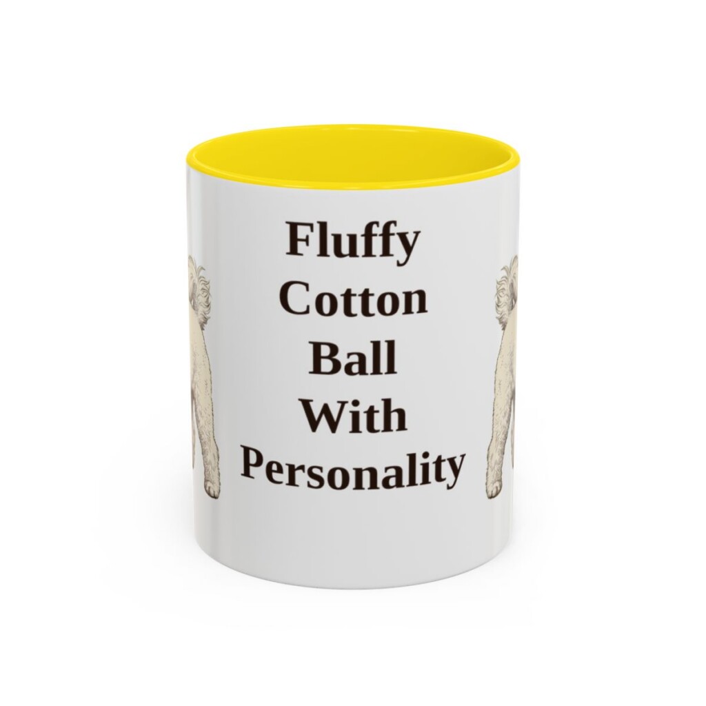 11oz Funny Bichon Frise Mug, Fluffy Cotton Ball With Personality, Vintage Dog Coffee Mug, Dog Lover Gift