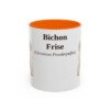 11oz Bichon Frise Latin Mug, Bichon Frise, Vintage Dog Coffee Mug, Dog Lover Gift