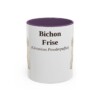 11oz Bichon Frise Latin Mug, Bichon Frise, Vintage Dog Coffee Mug, Dog Lover Gift