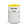 bichon-frise-mug-latin-yellow-3 15oz Bichon Frise Latin Mug, Bichon Frise, Vintage Dog Coffee Mug, Dog Lover Gift