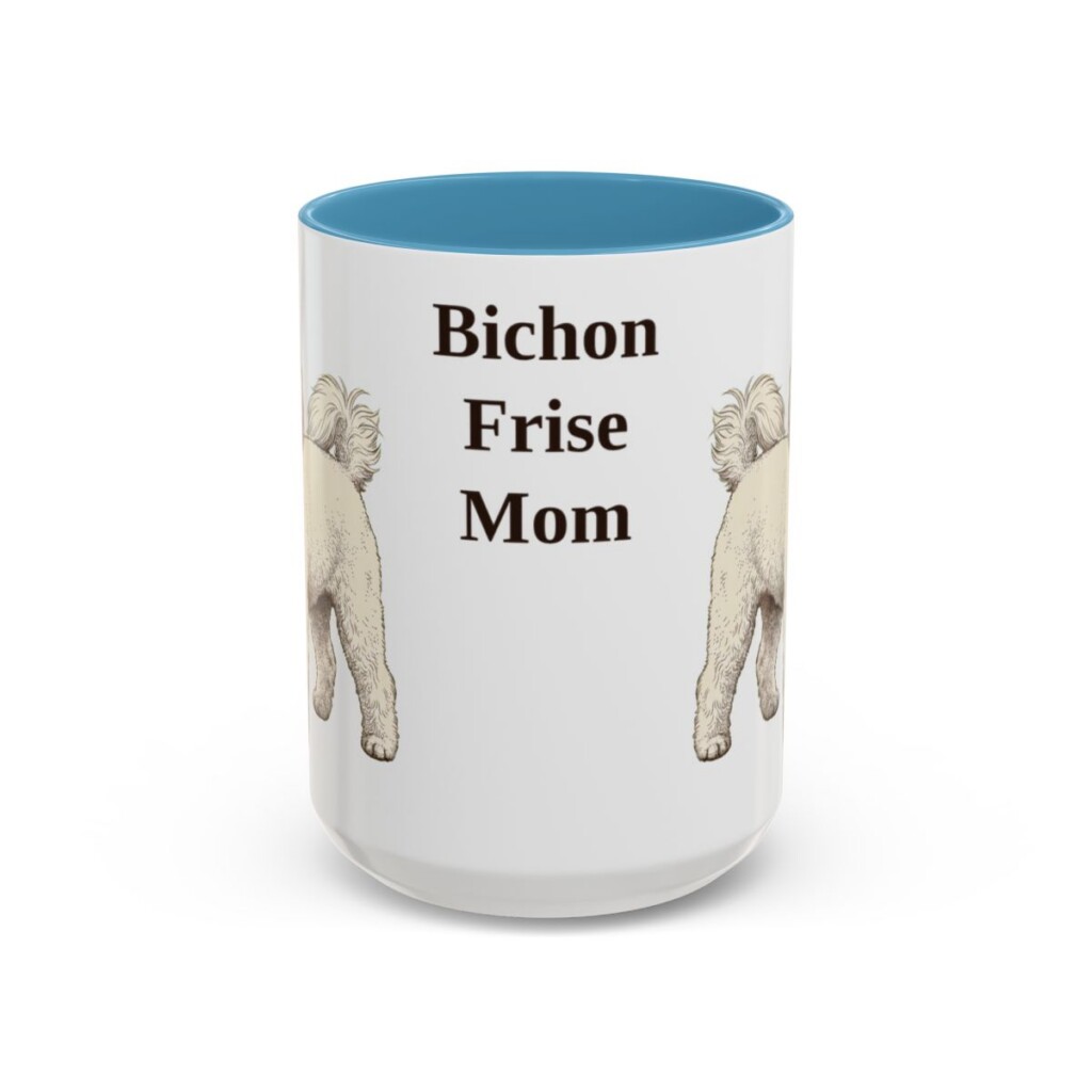 bichon-frise-mug-mom-light-blue-3 15oz Bichon Frise Dog Mom Mug, Vintage Sketch Coffee Mug, Dog Mom Gift