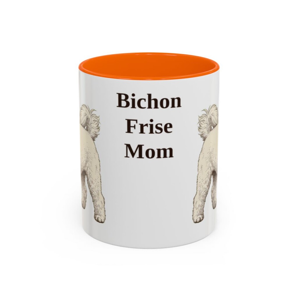 11oz Bichon Frise Dog Mom Mug, Vintage Sketch Coffee Mug, Dog Mom Gift