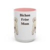 bichon-frise-mug-mom-pink-3 15oz Bichon Frise Dog Mom Mug, Vintage Sketch Coffee Mug, Dog Mom Gift
