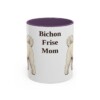 11oz Bichon Frise Dog Mom Mug, Vintage Sketch Coffee Mug, Dog Mom Gift