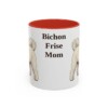 11oz Bichon Frise Dog Mom Mug, Vintage Sketch Coffee Mug, Dog Mom Gift