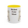 11oz Bichon Frise Dog Mom Mug, Vintage Sketch Coffee Mug, Dog Mom Gift