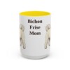 bichon-frise-mug-mom-yellow-3 15oz Bichon Frise Dog Mom Mug, Vintage Sketch Coffee Mug, Dog Mom Gift