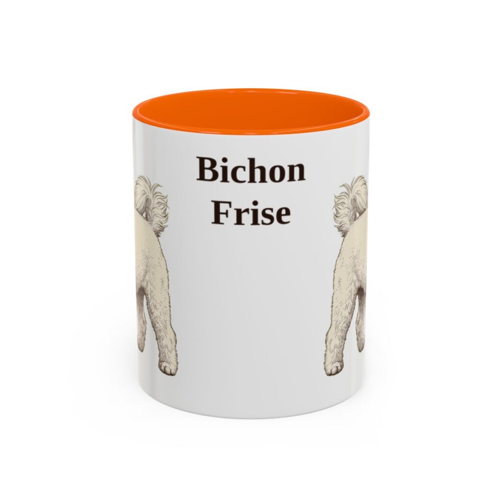 11oz Bichon Frise Mug, Vintage Dog Portrait Coffee Mug, Dog Lover Gift