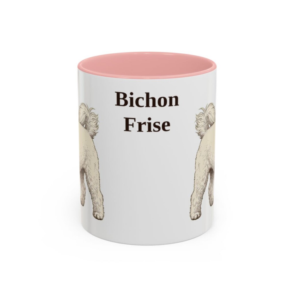 11oz Bichon Frise Mug, Vintage Dog Portrait Coffee Mug, Dog Lover Gift
