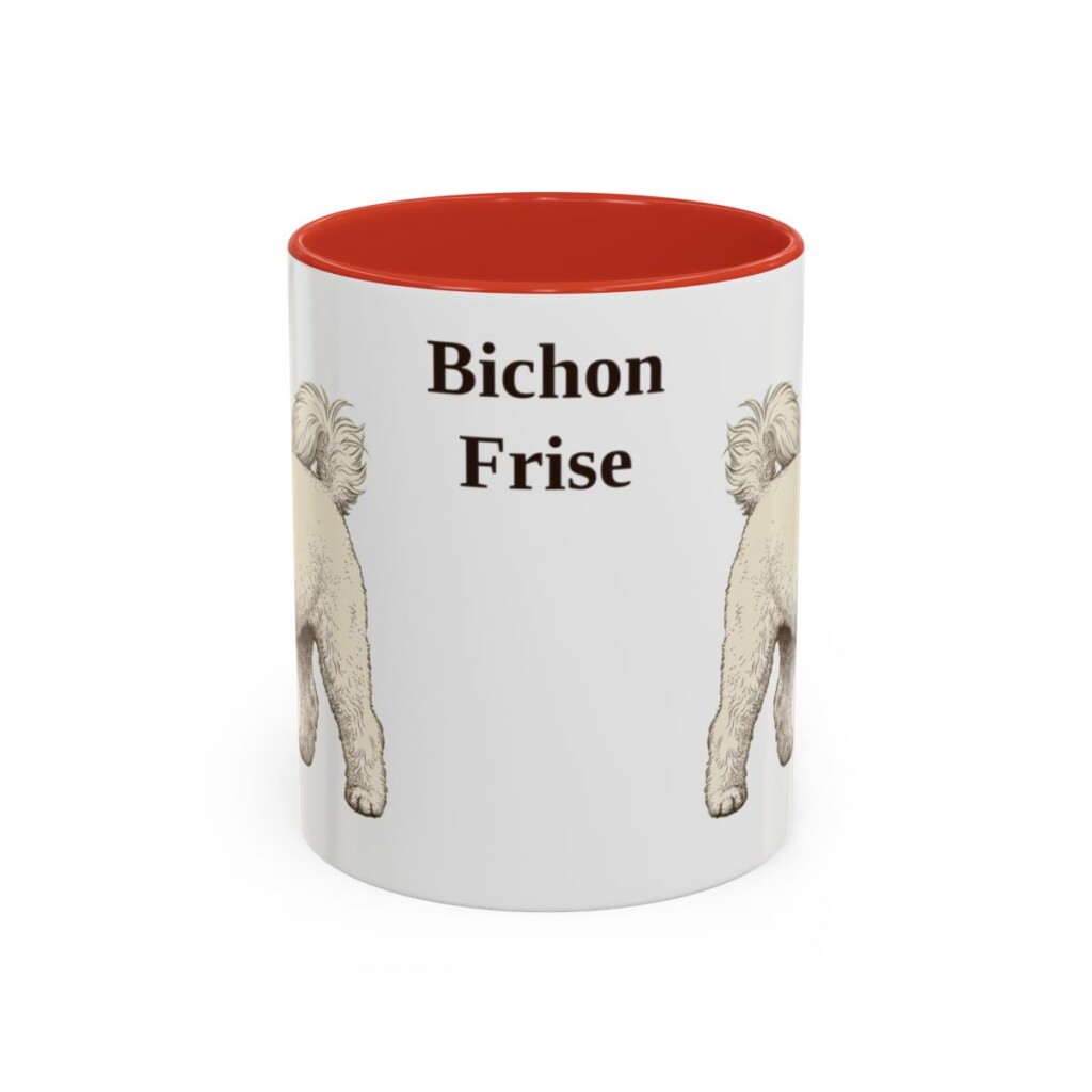 11oz Bichon Frise Mug, Vintage Dog Portrait Coffee Mug, Dog Lover Gift