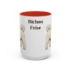 15oz Bichon Frise Mug, Vintage Dog Portrait Coffee Mug, Dog Lover Gift