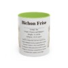 11oz Bichon Frise Mug, Illustrated Dog Breed Facts Coffee Mug, Vintage Dog Keepsake Gift
