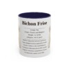11oz Bichon Frise Mug, Illustrated Dog Breed Facts Coffee Mug, Vintage Dog Keepsake Gift