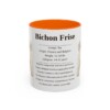 11oz Bichon Frise Mug, Illustrated Dog Breed Facts Coffee Mug, Vintage Dog Keepsake Gift